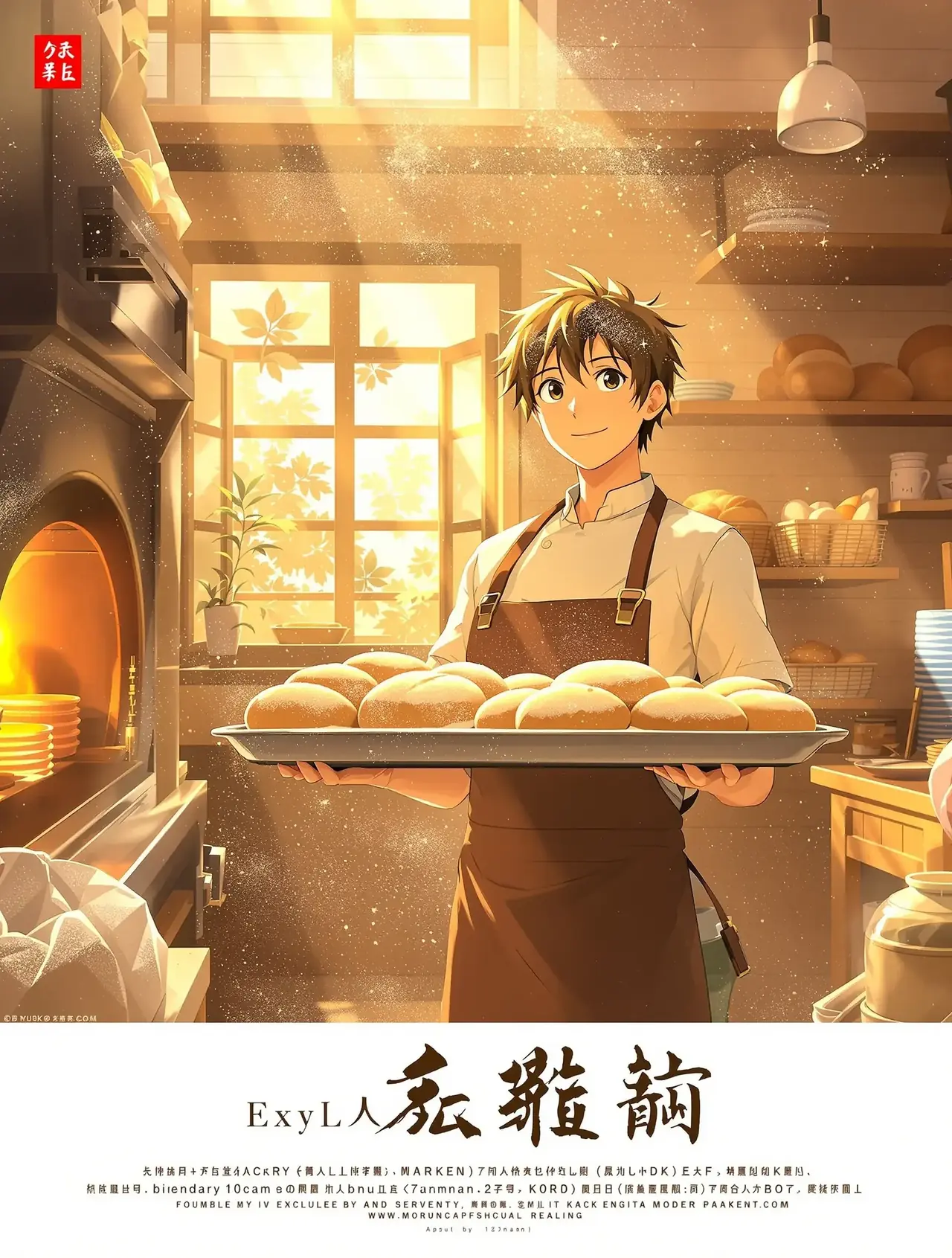 《小镇面包房》短剧封面 - 黄果短剧官网美食治愈治愈短剧